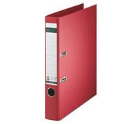 Leitz 10080025 Quality Folder Paper A4 with Slits Narrow Red slim red
