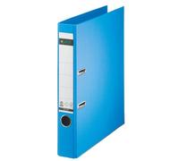 Leitz 10080030 Quality Folder Paper A4 with Slits Narrow Bright Blue slim Blue