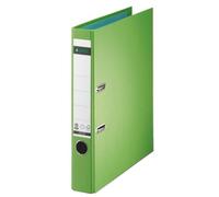 Leitz 10080050 Quality Folder Paper A4 with Slits Narrow Bright Green slim Green