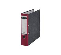 Leitz 180° Lever Arch File Classic Marbled, CO2 neutral, 100% Recycled Card, 10805025, Red