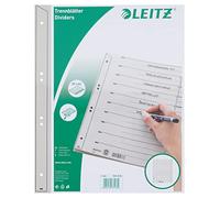 Leitz 1650-30-85, Separator Sheets, A4, 24 x 30 cm, 25 Sheets, Grey