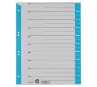 Leitz 16523030 A4 Cardboard Separator Sheets Coloured Print Light Blue 25-Pack