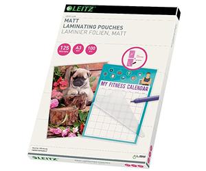Leitz 16924 Thermal Laminating Pouches 125 Micron A3 Pack of 10