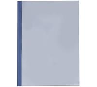 Leitz 177119 Thermal Binding Folders A4 Linen Look 3 mm Spine Width Blue Pack of 25