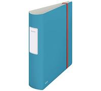 Leitz 180 Active Lever Arch File, 500 Sheet Capacity, 82 mm Spine, Cosy Range, A4, Calm Blue,10380061