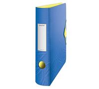 Leitz 180° Active Urban Chic A4 Lever Arch File, Blue, Curved Spine 65mm Width, Elastic Fastening, Light polyfoam, Urban Chic, 11170032