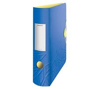 Leitz 180° Active Urban Chic A4 Lever Arch File, Blue, Curved Spine 82mm Width, Elastic Fastening, Light polyfoam, Urban Chic, 11160032