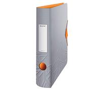 Leitz 180° Active Urban Chic A4 Lever Arch File, Grey, Curved Spine 65mm Width, Elastic Fastening, Light polyfoam, Urban Chic, 11170088