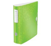 Leitz Lever Arch File 180 Active WOW 11060054, A4, 82mm Curved Spine, Elastic Fastening, Green