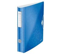 Leitz Lever Arch File, Metallic blue, A4, Curved spine 50mm width, Elastic faste