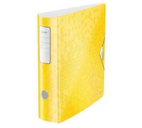 Leitz 180° Active WOW Lever Arch File. A4. 75mm. Yellow. - Carton of 5