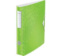 Leitz 180° Active WOW Narrow Lever Arch File A4 60 mm Green 2 Rings 1107 Polyfoam Portrait Pack of 5