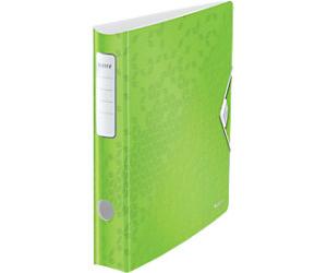 Leitz 180° Active WOW Narrow Lever Arch File A4 60 mm Green 2 Rings 1107 Polyfoam Portrait Pack of 5