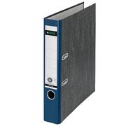 Leitz 180° Lever Arch File, Classic Marbled, CO2 neutral, 100% Recycled Card, 10505035, Blue