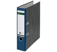 Leitz 180° Lever Arch File, Classic Marbled, CO2 neutral, 100% Recycled Card, 10805035, Blue