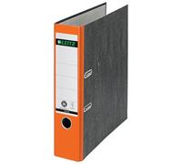 Leitz 180° Lever Arch File, Classic Marbled, CO2 neutral, 100% Recycled Card, 10805045, Orange