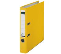 Leitz 180 Lever Arch File Plastic 50 mm ring binder A4 Yellow