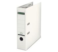 Leitz 180 Lever Arch File Polypropylene A4 80Mm Spine Width White Pack 10 101010