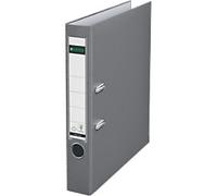 Leitz 180° Narrow Lever Arch File A4 52 mm Grey 2 Rings 1015 Polypropylene Portrait Pack of 10