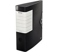 Leitz 180° Solid Wide Lever Arch File A4 82 mm Black 2 Rings 1112 Polyfoam Portrait Pack of 5