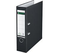 Leitz 180° Wide Lever Arch File A4 82 mm Black 2 Rings 1010 Polypropylene Portrait