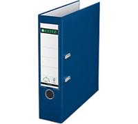 Leitz 180° Wide Lever Arch File A4 82 mm Blue 2 Rings 1010 Polypropylene Smooth Portrait