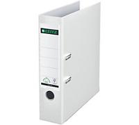 Leitz 180° Wide Lever Arch File A4 82 mm White 2 Rings 1010 Polypropylene Portrait Pack of 10