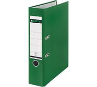 Leitz 180° Wide Lever Arch File A4, Foolscap 82 mm Green 2 Rings 1110 Polypropylene Portrait Pack of 10