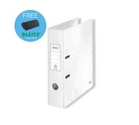 Leitz Lever Arch File 180 WOW A4 80mm White Pack of 10 (1005001)
