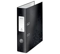 Leitz 180 Wow Lever Arch File Laminated Paper On Board A4 80Mm Spine Width Black