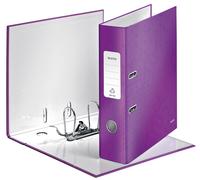 Leitz 180 Wow Lever Arch File Laminated Paper On Board A4 80Mm Spine Width Purpl