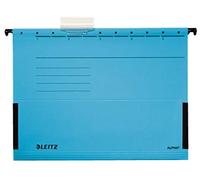 Leitz 19860035 Hanging Folders with Side Protections with "V" Bottom, Center Distance 33 cm, Perforated Sockets, Blue, 25 Pieces
