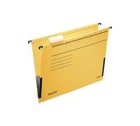 Leitz Suspension Files Alpha 19863015 Coloured Card with Side Hooks Pack of 5 Yellow