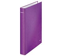 Leitz 2 Ring Binder, Holds up to 230 Maxi Sheets, Wow Range, 40 mm Spine, 42410062 - A4, Purple