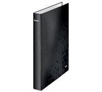 Leitz Ring Binder Laminated WOW A4 2 D-Ring 25mm Black