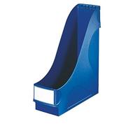 Leitz 24250035 Magazine File Extra Wide Pack of 8 Ideal for Storing and Storing Documents, Catalogues and Folders in A4 and US Format, Blue