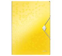 Leitz 3-Flap Folder, Holds up to 150 A4 Sheets, Elastic Closure, Flexible Plasti