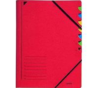 Leitz 3907-00-25 Parts File, 7, A4, Red