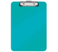 Leitz 39710051 A4 Clipboard, Rigid Plastic, WOW Range, Ice Blue