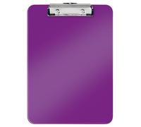 Leitz 39710062 A4 Clipboard, Rigid Plastic, WOW Range, Purple