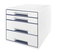Leitz 4 Drawer Cabinet WOW Duo Colour Cube Desk Storage Office Organisation