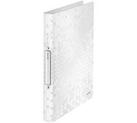 Leitz 4 Ring Binder, Holds up to 190 Sheets, Wow Range, 25 mm Spine, 42580016 - A4, Yellow