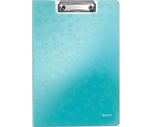Leitz 41990051 A4 Clipfolder with Cover, Lightweight Polyfoam, WOW Range, Metall