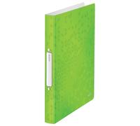Leitz 42570054 A4 2 Ring Binder, Holds Up to 190 Sheets, WOW Range, 25 mm Spine, Green