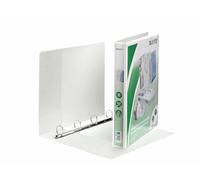Leitz 42840001 Presentation Ring Binder A4 with Pouches and 4 Rings 25 mm Width Polypropylene White