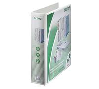 Leitz 42870001 A4 Presentation Ring Binder with Pouches and 4 Rings 50 mm Width White Polypropylene