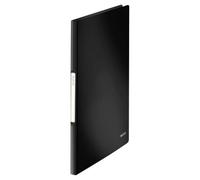 Leitz 4564-10-95 Clear Pocket Folder 20 Sleeves Black Plastic Wallets