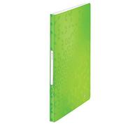 Leitz Display Book WOW 46320054 – A4, 40 Pockets (80 Sheets), Transparent Pockets, Green