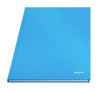 Leitz A4 Squared Notebook, 160 Pages, 80 Sheets of FSC Certified 80 g/m² Paper, Sturdy, Scratch-Resistant Hardcover, For Office, School or as a Diary, Solid Series, Light Blue, 46640030