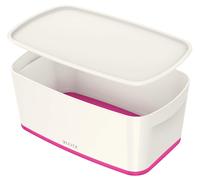 Leitz 5 Litre Storage Box with Lid, waterproof ABS, Pink Metallic